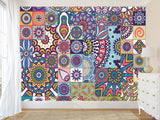 Art Design Geometric Vinyl Wallpaper Peel and Stick Cubes For Office, Workspace