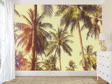 Self-Adhesive Wall Mural Print of Los Angeles Palm Trees for Living Room or Bedroom