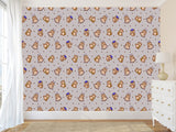 Modern Vinyl Wallpaper Peel an Stick for Decorating a Child's Learning Area — Mural "Educational Owl Print"