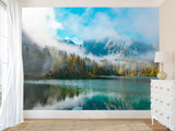Non-Woven Mural For Lounge Area, Bedroom, Or Reception "Lake" Full Wall Design Wallpaper