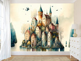 Self-Adhesive Mural Print For Kids' Space "City From A Fairy Tale" Kids Room Print