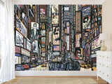 Comic Style Accent Wall Self-adhesive Photo Wallpaper 3D Wallpaper for Bedroom Ready with “New York” Design🌆