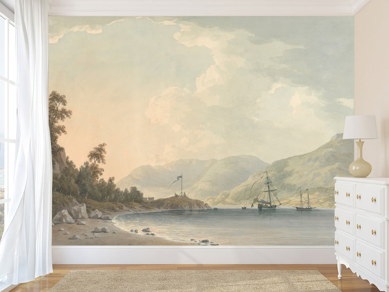 Peel and Stick Wall Mural – Road to Bell Grange Park – Timeless Vintage Desing