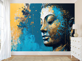 Wall Print Non-Woven Wall Murals With Design Photo Wallpaper "Buddha" For Room, Bedroom, Living Room Decor