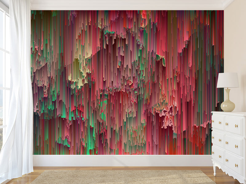 Traditional Photo Wallpaper Art Wall Print "Abstract Patterns In Bright Colors", Decor For Bedroom, Living Room 🎨