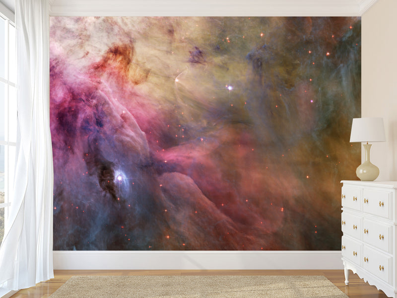 Astronomy theme – cosmic phenomena on the ceiling for stargazing at home Traditional wallpapers for the living room or bedroom 🌌