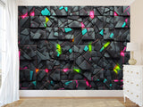 Modern prints for the office, living room, and game room Non-woven photo wallpaper with a 3D effect