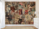 Unique Design Traditional Wall Murals Decor For Office, Bedroom, Living Room Vintage Collage "Wild West"🤠📰