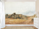 Traditional Wall Mural – “Sheep near Penrhyn Castle, North Wales” by Peter De Wint – Home Decor for Living Room & Bedroom
