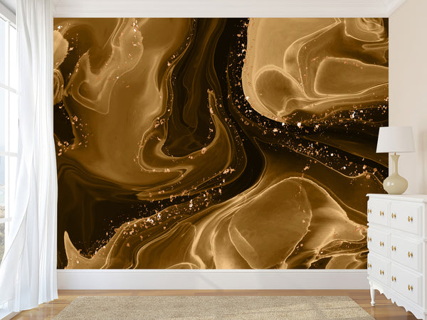 Traditional Mural For Whole Wall In Bedroom Living Room Abstraction "Flame Of Fire"