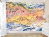 Peel and Stick 3D photo wallpaper Abstract Wall Art – Multicolored Cave-Inspired Texture