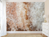 Abstract Composition Peel and Stick Mural Art Design "Beige Crystals" For Hall Living Room Decoration