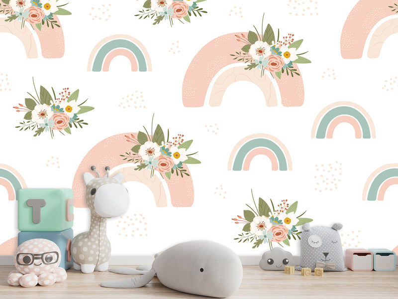 Kids photo wallpaper on the wall non-woven “Rainbow”, 3d wallpaper for Kids room