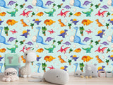 Kids Dinosaur Wallpaper For Kids – Cute Dino Print For Children’s Room Wall Decor