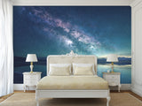 3D Peel and Stick Full Wall Mural – Milky Way Over Mountains for Living Room or Bedroom
