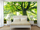 Modern Non-Woven Wallpaper "Tree of Life" — Art Design for a Cozy Living Room or Bedroom