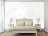 White Self-Adhesive Full-Wall Wallpaper Art – "Minimalist Abstraction in White" for Living Room or Lounge