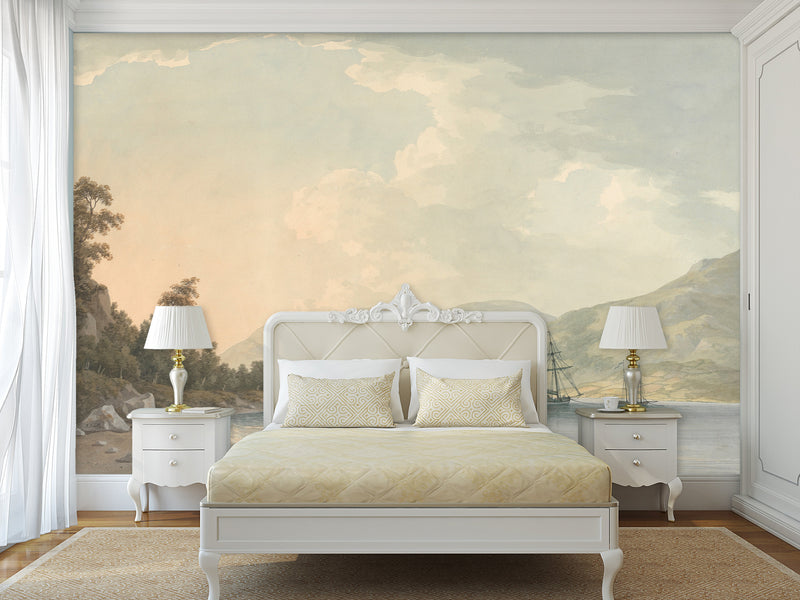 Peel and Stick Wall Mural – Road to Bell Grange Park – Timeless Vintage Desing