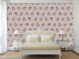 Modern Vinyl Wallpaper Peel an Stick for Decorating a Child's Learning Area — Mural "Educational Owl Print"