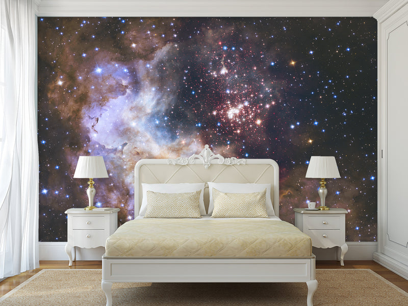 Peel and Stick Wall Mural 3D Wallpaper For Bedroom – "Breathtaking Cosmic Nebula" Wall Art