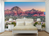 Full-Wall Peel and Stick Wallpaper with "Capitol Butte, Sedona" Design — Stylish Home Wall Mural