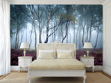 Peel and Stick Wallpaper with Fast Production for Bedroom & Living Room - Misty Birch Forest