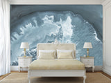 Abstract Composition For Office Peel and Stick Mural 'Abstract Vision Of Waves In Cave' Full-Wall Design Suitable For Living Room, Bedroom 🌊