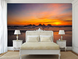 Non-Woven Mural Large Wall Art For Bedroom, Living Room Or Relaxation Zone – Ocean Sunset