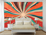 Non-Woven Full Wall Photo Wallpaper Art Design For Living Room, Workspace - Abstract Retro Dirty Grunge