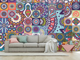 Art Design Geometric Vinyl Wallpaper Peel and Stick Cubes For Office, Workspace