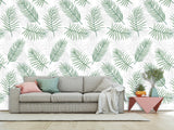 Traditional Wall Murals "Palm Leaves On White Background"  Unique Print For Bedroom  Living Room Kids Room🌿