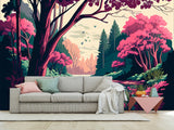 Art Print Non-Woven Wall Mural "Spring Landscape" for Living Room, Kids Room, Decor for Office, Bedroom 🌸