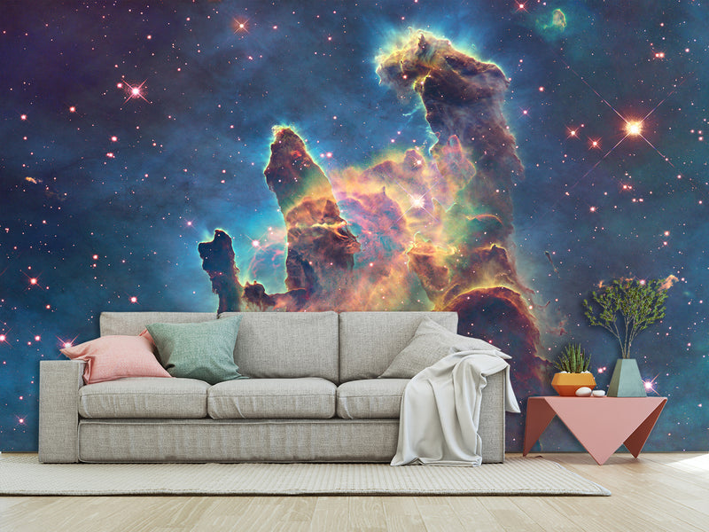 3D Peel and Stick Wall Mural – “Cosmic Fantasies” Full Wall Wallpaper
