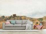 Traditional Wall Mural – “Sheep near Penrhyn Castle, North Wales” by Peter De Wint – Home Decor for Living Room & Bedroom