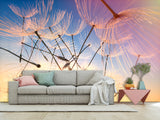 Peel & Stick Mural For Full Wall Photo Wallpaper – Dandelion in the Wind | Home Wall Desing