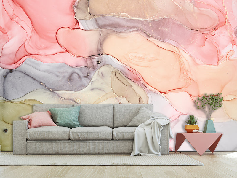 Art Wallpaper for Home Design Peel and Stick Wallpaper Abstract in Various Colors for Workspace and Office 🎨