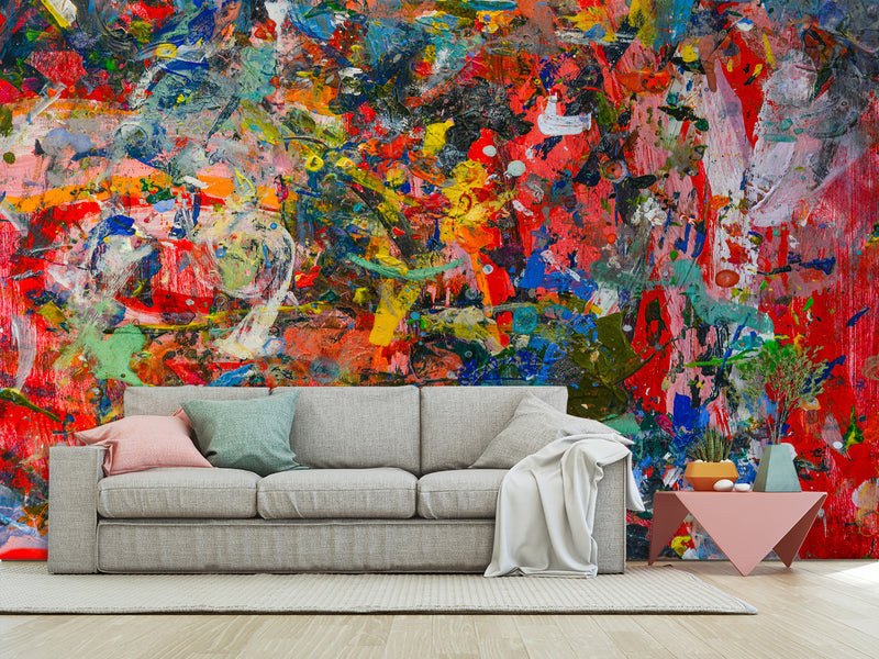 Self-Adhesive Wallpaper – Art Design for Home, Abstract "Paint Strokes
