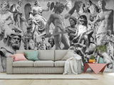 Unique Vintage Design – Traditional Full-Wall Wallpaper "Beauty and Power of Antiquity", Perfect for Bedroom or Living Room
