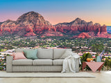 Full-Wall Peel and Stick Wallpaper with "Capitol Butte, Sedona" Design — Stylish Home Wall Mural
