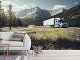 Peel and Stik Wallpaper Volvo On Mountain Road – 3D Wall Art For Bedroom, Kitchen And Living Room