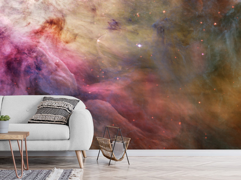 Astronomy theme – cosmic phenomena on the ceiling for stargazing at home Traditional wallpapers for the living room or bedroom 🌌