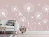 Non-Woven Minimalist Wallpaper With Dandelion Design, Photo Wallpaper For Decorating Bedroom, Living Room 🌿