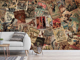 Unique Design Traditional Wall Murals Decor For Office, Bedroom, Living Room Vintage Collage "Wild West"🤠📰