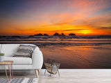 Non-Woven Mural Large Wall Art For Bedroom, Living Room Or Relaxation Zone – Ocean Sunset