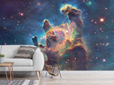 3D Peel and Stick Wall Mural – “Cosmic Fantasies” Full Wall Wallpaper