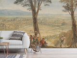 Traditional Full Wall Wallpaper – Classic Print for Room or Office Joseph Mallord William Turner-Rome from Monte Mario