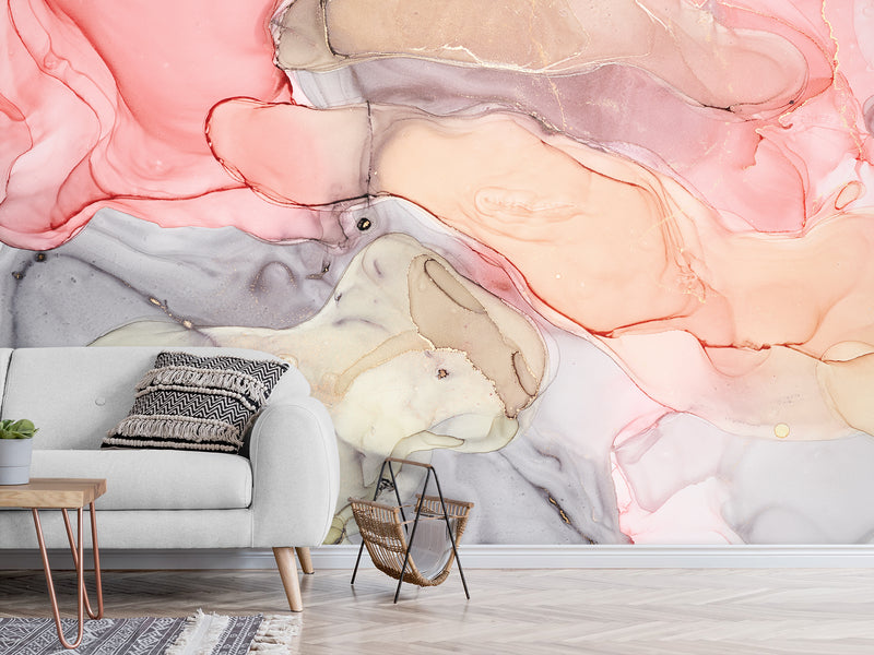 Art Wallpaper for Home Design Peel and Stick Wallpaper Abstract in Various Colors for Workspace and Office 🎨