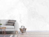White Self-Adhesive Full-Wall Wallpaper Art – "Minimalist Abstraction in White" for Living Room or Lounge