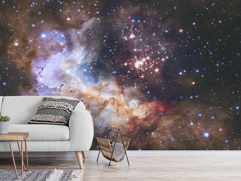 Peel and Stick Wall Mural 3D Wallpaper For Bedroom – "Breathtaking Cosmic Nebula" Wall Art