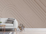 3D Beige Non-Woven Photo Wallpaper Design For Home, Stylish For Office, Bedroom, Living Room Mural “Modern In Pastel”